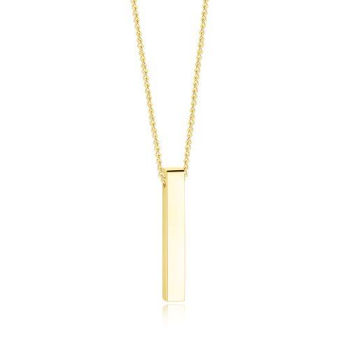 Pillar Necklace with Engraving