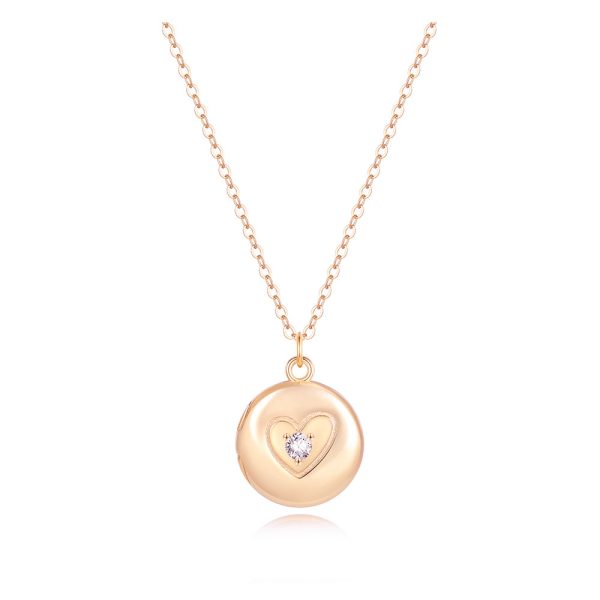 Isabella Circle Locket Necklace