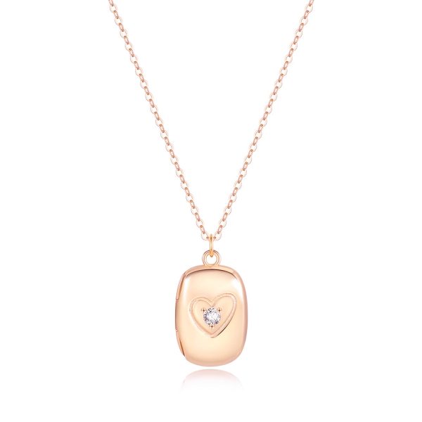 Isabella Rectangle Locket Necklace