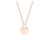 Initials Heart Pendant Necklace