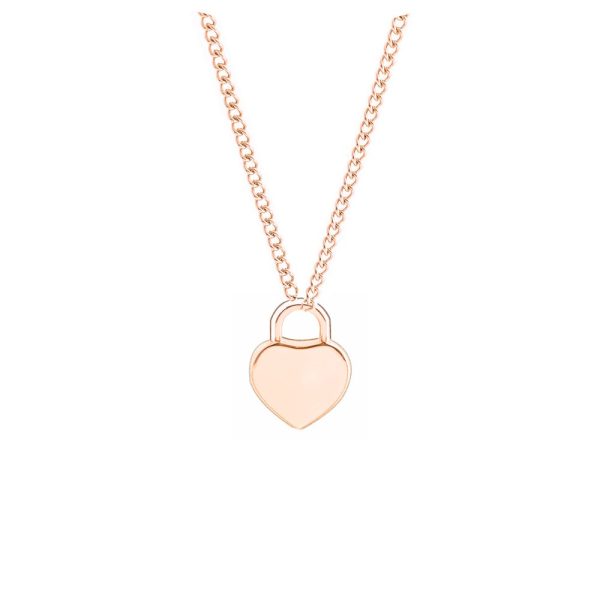 Initials Heart Pendant Necklace