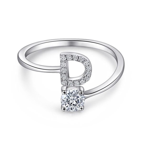 D.jpg Initial Sterling Silver Ring