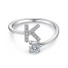 K.jpg Initial Sterling Silver Ring