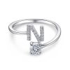 N.jpg Initial Sterling Silver Ring