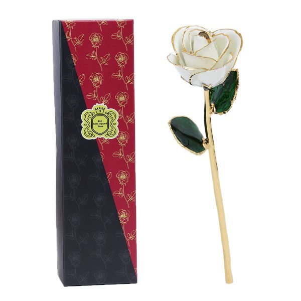 White.jpg 24k Gold Dipped Rose