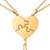 Custom Puzzle Heart Necklace