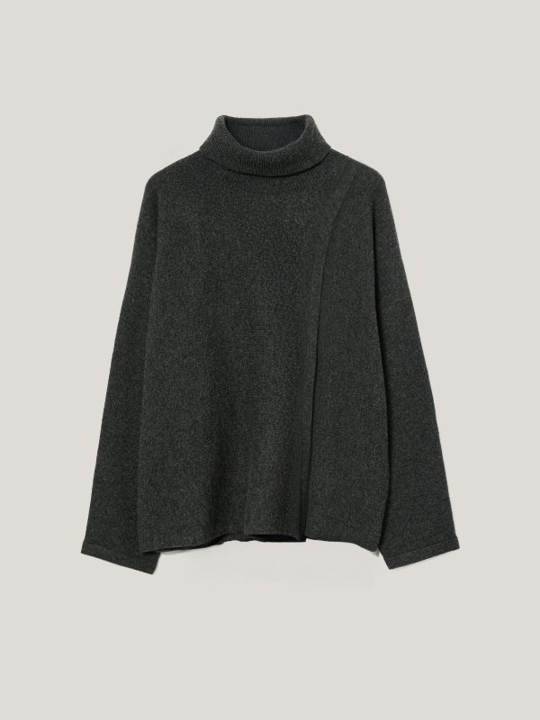Overlap Seam Detail Jumper | Charcoal