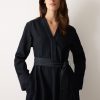Denim Lyocell Belted Dress | Indigo