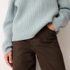 Fishermans Rib Cocoon Jumper | Blue