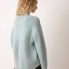 Fishermans Rib Cocoon Jumper | Blue