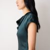 Textured Cowl Neck Dress | Green
