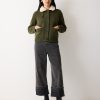 Sherpa Collar Cardigan | Khaki