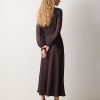 Long Sleeve Bias Dress | Purple