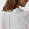 Wool Cashmere Blend V Neck Jumper | Grey